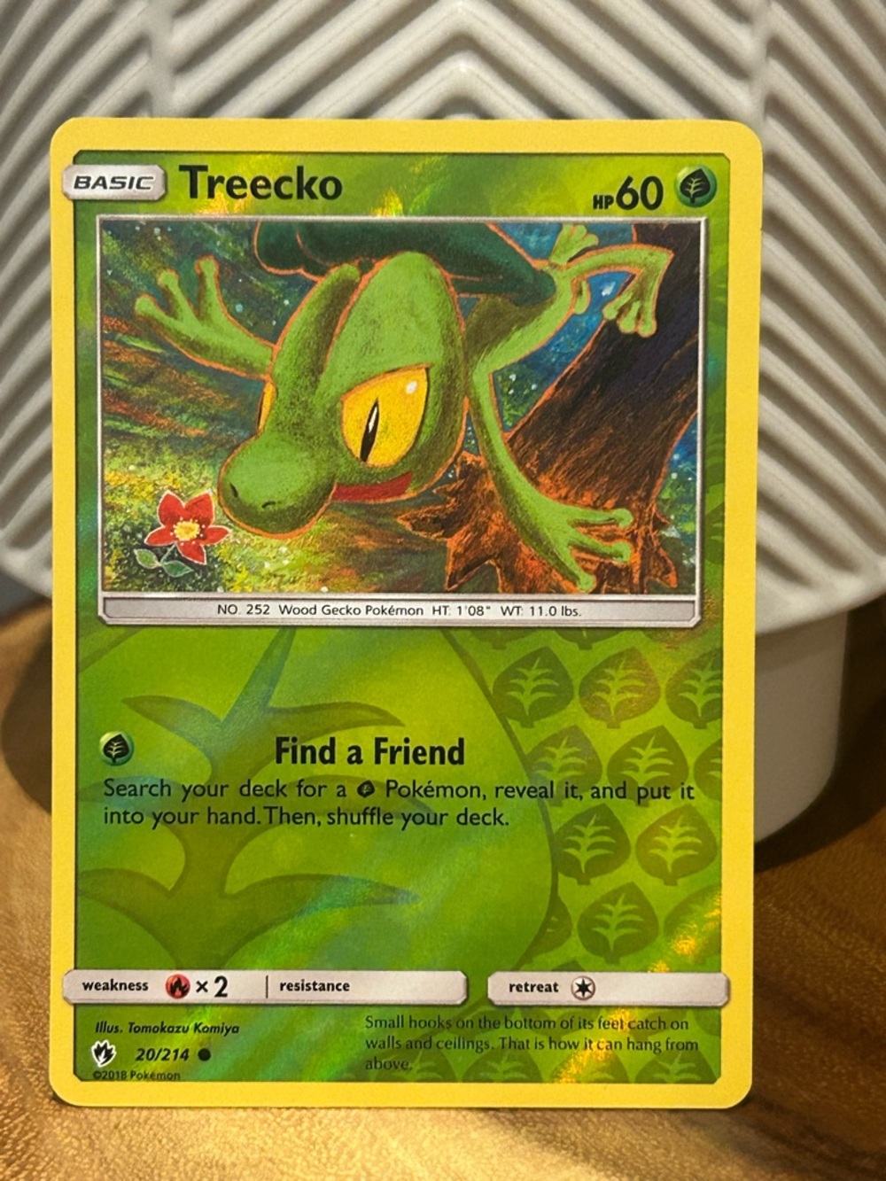Pokemon Treecko, 2018, Reverse Holo, Collectible, Fan Favorite
